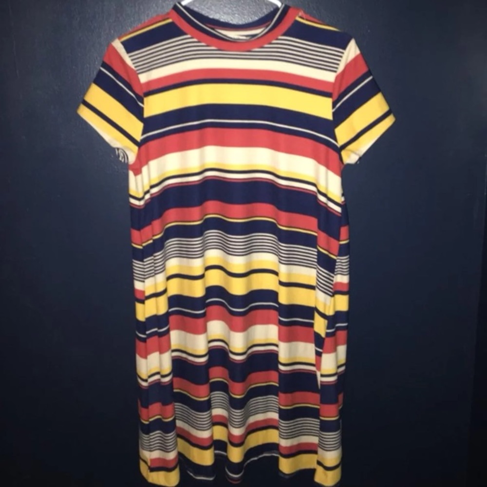 Multi-Colored Tunic Dress